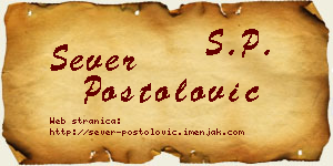 Sever Postolović vizit kartica